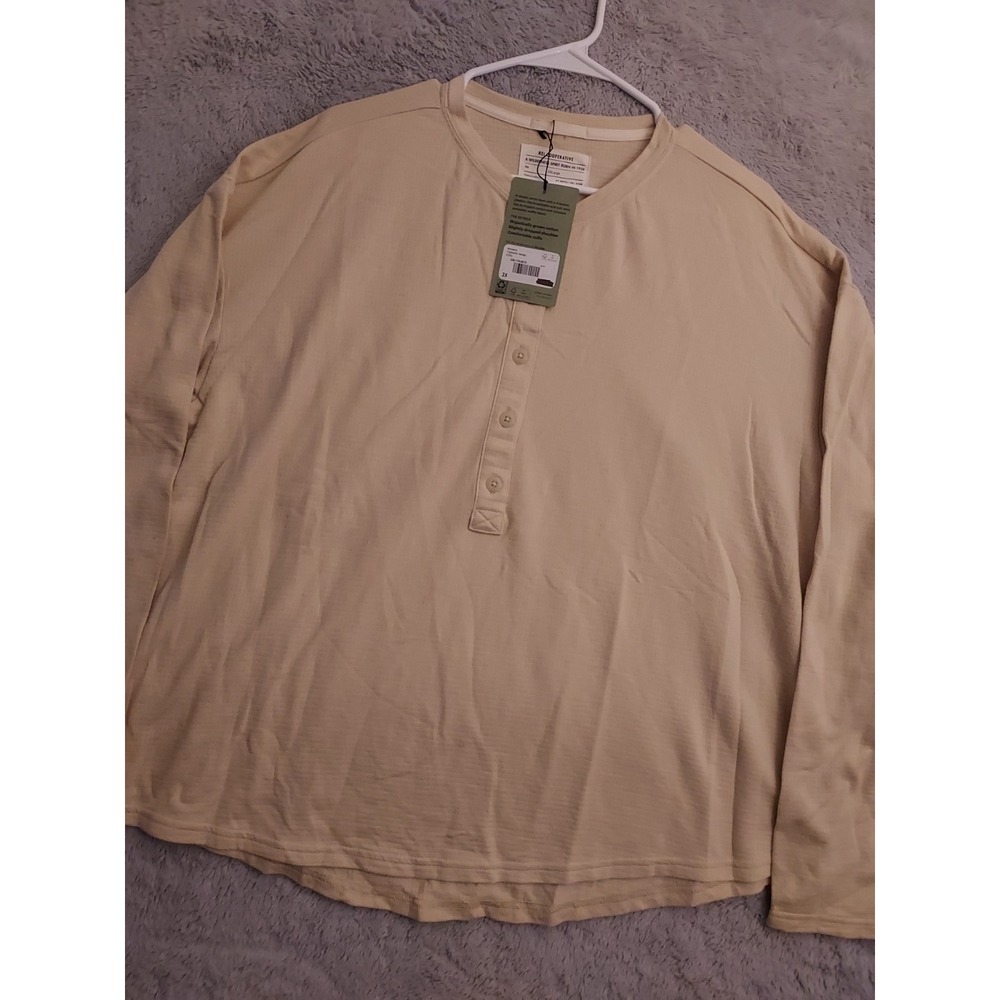 NEW REI Co Op Shirt Womens 2XL XXL Trailsmith Henley Base Layer Hiking SPOTS - Picture 1 of 11